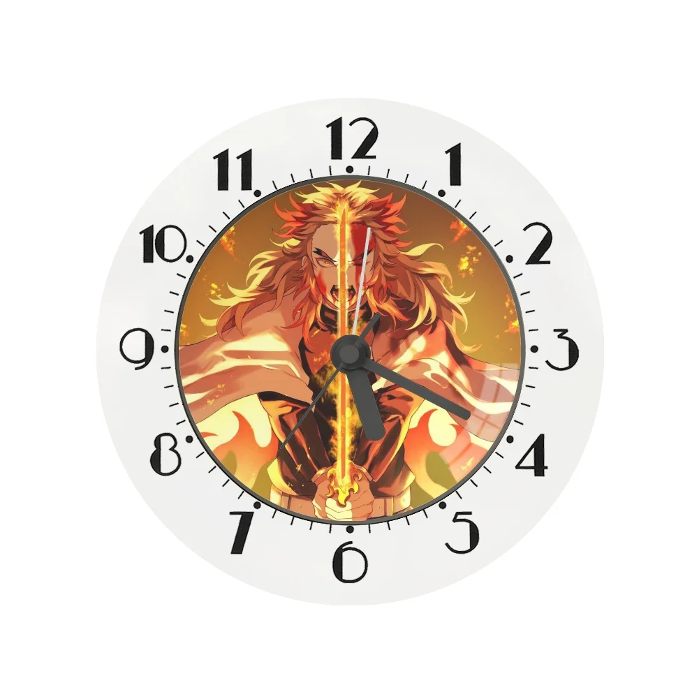 

Demon Slayer Wall Clock Living Room Decoration 2022 New Creative Design Anime Clock for Kids Student Fashion Desk Alarm Clock