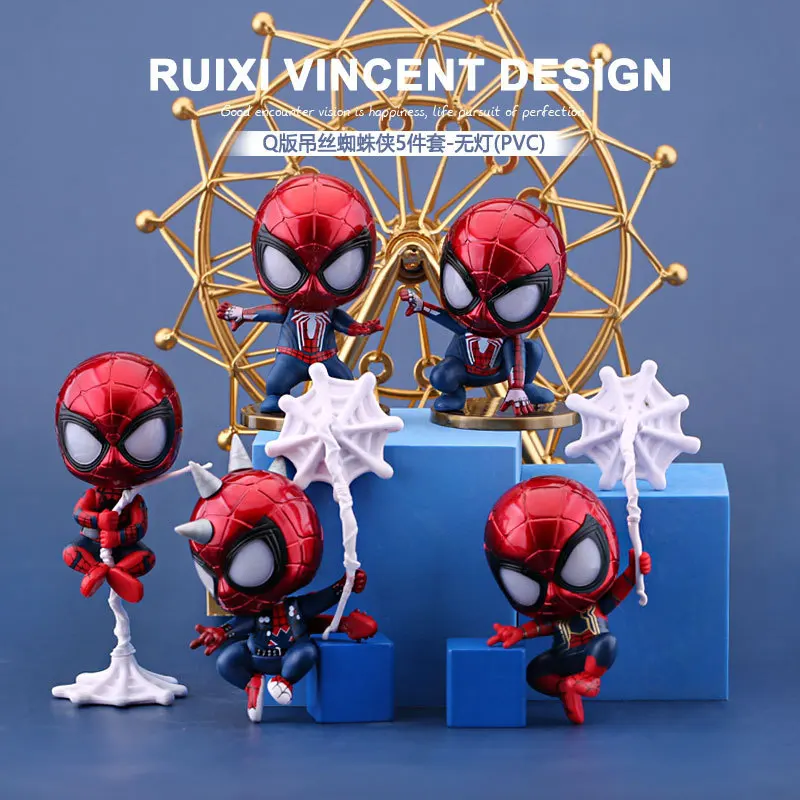 

4/5 шт./комплект, экшн-фигурки супергероев из ПВХ, 4 см