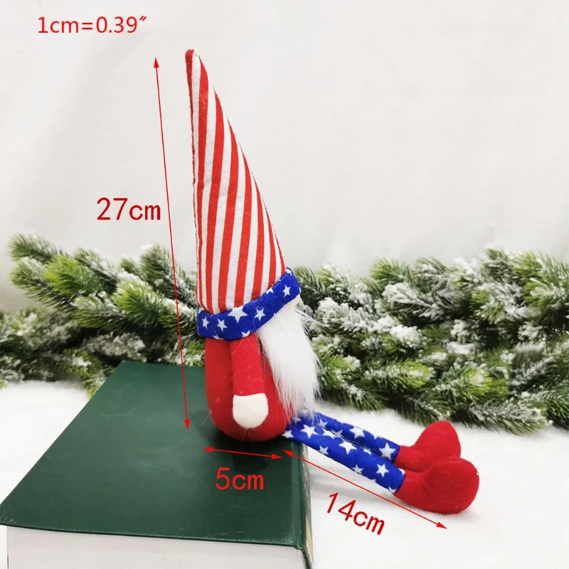 

Patriotic Gnome American President Election Decoration Tomte Veterans Day Figurine 4th of July Gift Handmade Elf