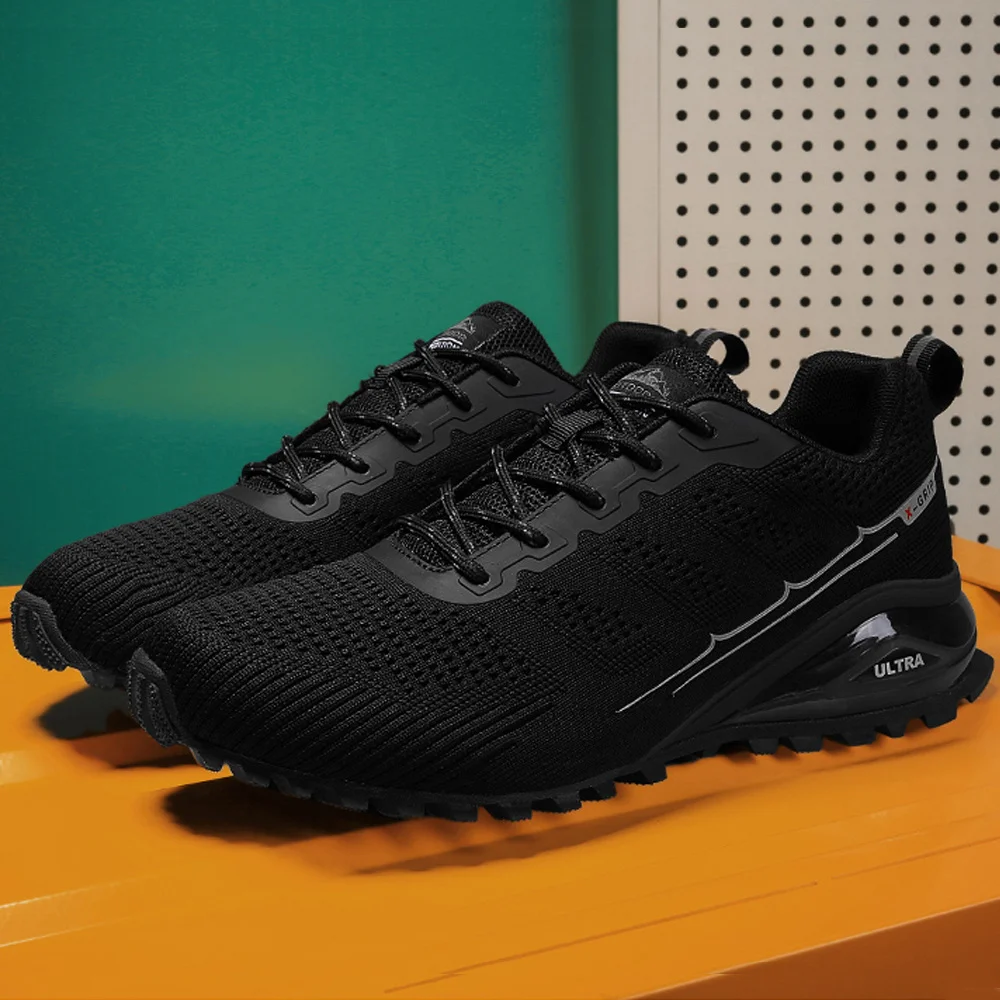 SALUDAS Men's Trail Running Shoes Breathable Winter Outdoor Light Wearproof Non Slip Water Sneakers For Men Sneakers Tennis Shoe