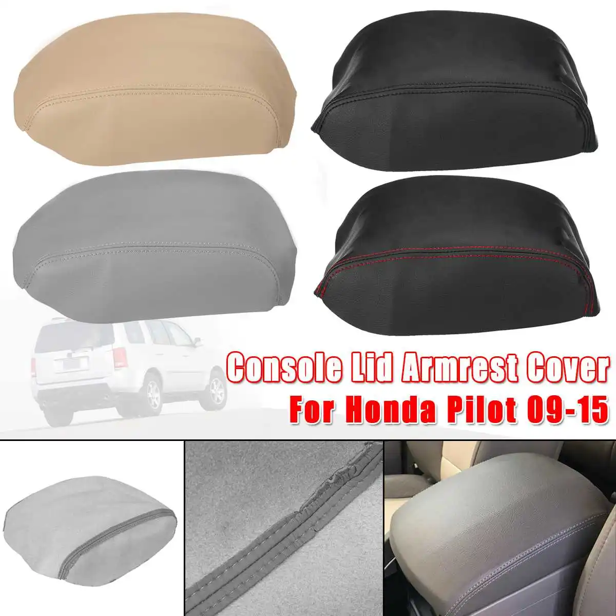 Автомобильный подлокотник из микрофибры Крышка центральной консоли для Honda For Pilot