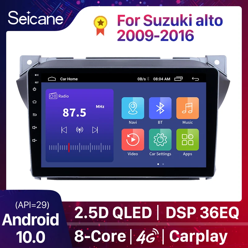 Seicane Android 10 0 2Din DSP автомобильный мультимедийный плеер для Suzuki alto 2009 2010 2011 2012 2013 2014