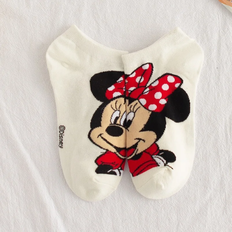 

Disney New Summer Korean Women Socks Cute Cartoon Animal Mickey Minnie Squirrel Duck Cute Funny Slip Invisible Ankle Sock