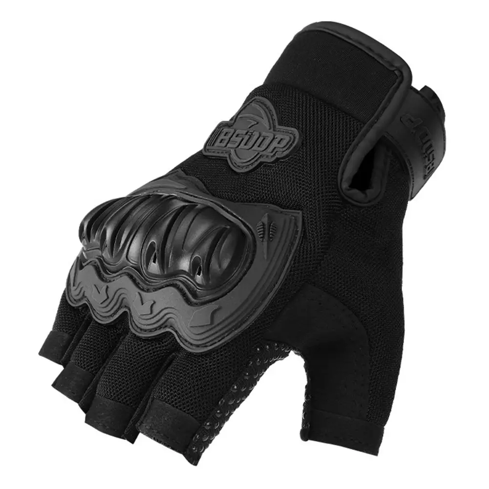 

Outdoor Sports Motocross Combat Breathable Non Slip Knuckle Half Finger Gloves