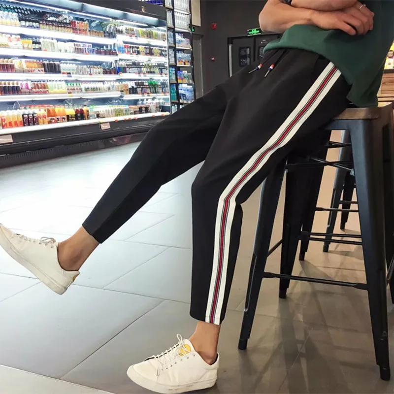 2019 Осень Новая мода для мужчин мужские повседневные штаны студентов beam ноги у вас