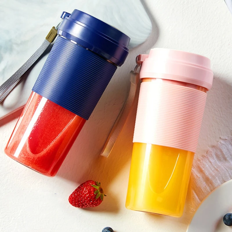 Портативная соковыжималка 300 мл электрическая для смузи с USB-зарядкой блендер