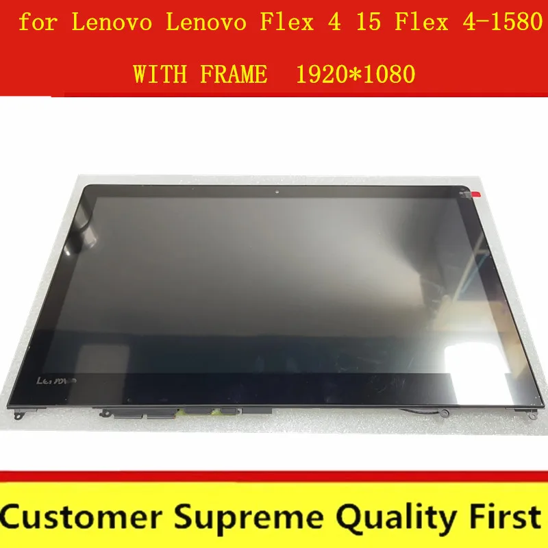 ЖК-дисплей с сенсорным экраном и дигитайзером в сборе для Lenovo Flex 4 15 4-1580 80VE 4-1570 80SB |