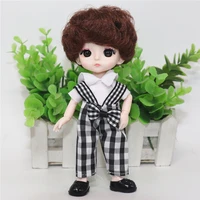 new 16 cm dolls movable joint 112 mini doll 3d big eyes bjd baby fashion clothes can be dress up boy and girl toy gift