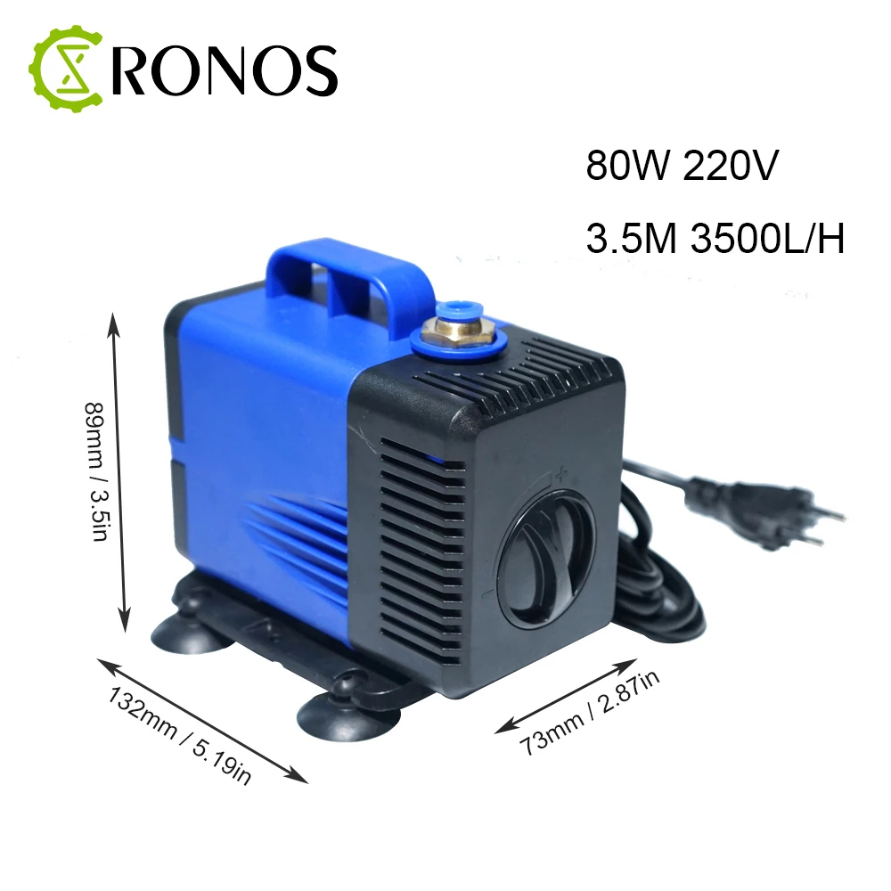

80W 3.5M Water Pump Engraving Machine Tool Cooling for CNC Router 1.5KW/2.2KW Spindle Motor