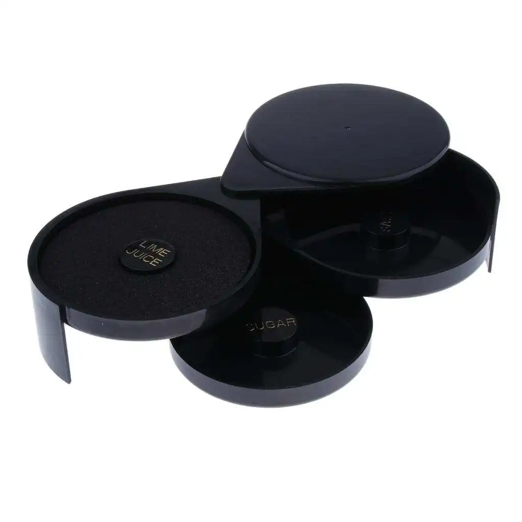 

Пластиковый 3-уровневый стеклянный ограничитель, черный-20,l x 16,w x 7,2,h см