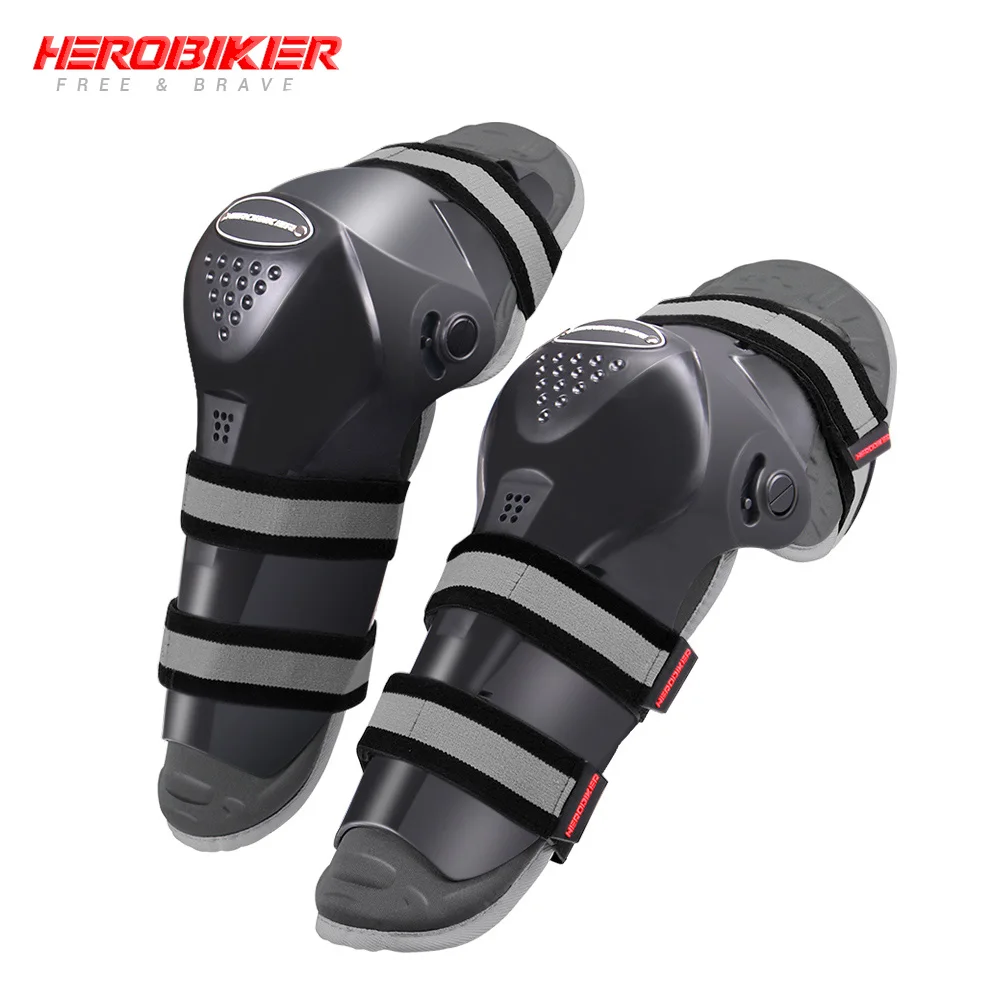 MK1009 HEROBIKER защита колен для мотокросса мотоциклетные наколенники Joelheira лыжные наколенники мото наколенники Поддержка защитное снаряжение - Цвет: MK1009