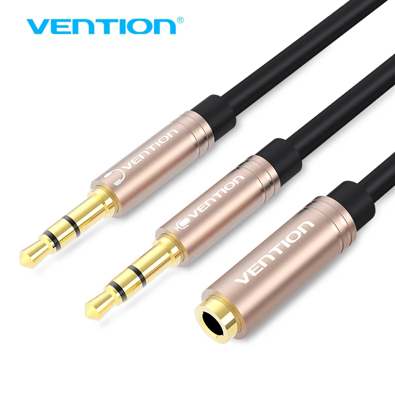 Vention 3 5 мм Aux аудио кабель удлинитель Jack мама к двойному мужскому наушнику