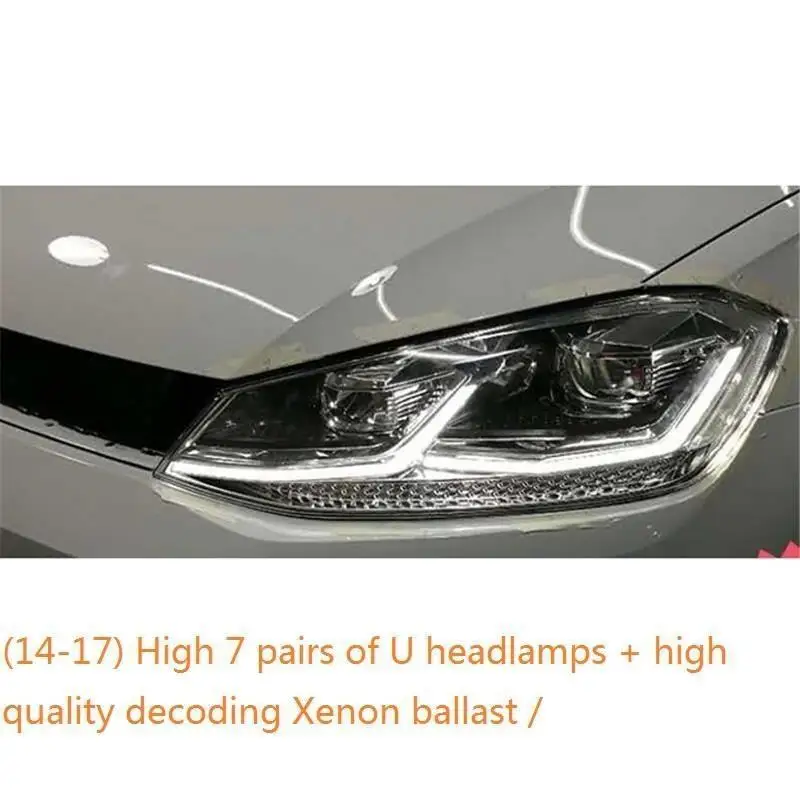 Drl Automovil Запчасти для укладки Neblineros Led Para Автомобильные фары Задние Автомобильные фары в сборе 14 15 16 17 для Volkswagen Golf 7 - Цвет: MODEL A