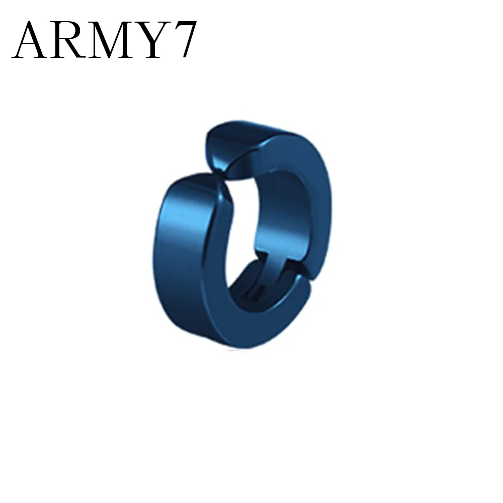 Маленькие круглые серьги манжеты из титановой стали для мужчин и женщин