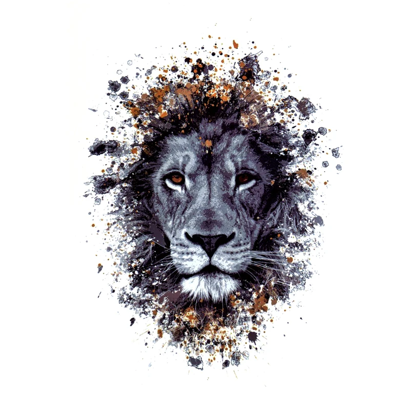 

Tiger Waterproof Temporary Tattoo Sticker Tatouage Tigerish Animals Tatoo Kids body Art Stickers Henna Tattoos Art Tattoo Men