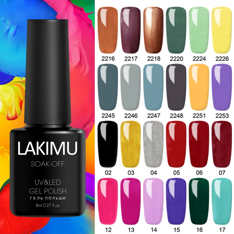 Гель-лак для ногтей Макаронного цвета маникюра Полупостоянный Vernis верхнее