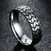 creative punk cool motorcycle tire metal rings gold silver color biker rings accessories for men women hip hop party jewelry