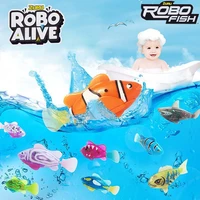 zuru robo fish alive robo swimming fish playset cat interactive electric fish toy baby bathin water toy for indoor play swimming