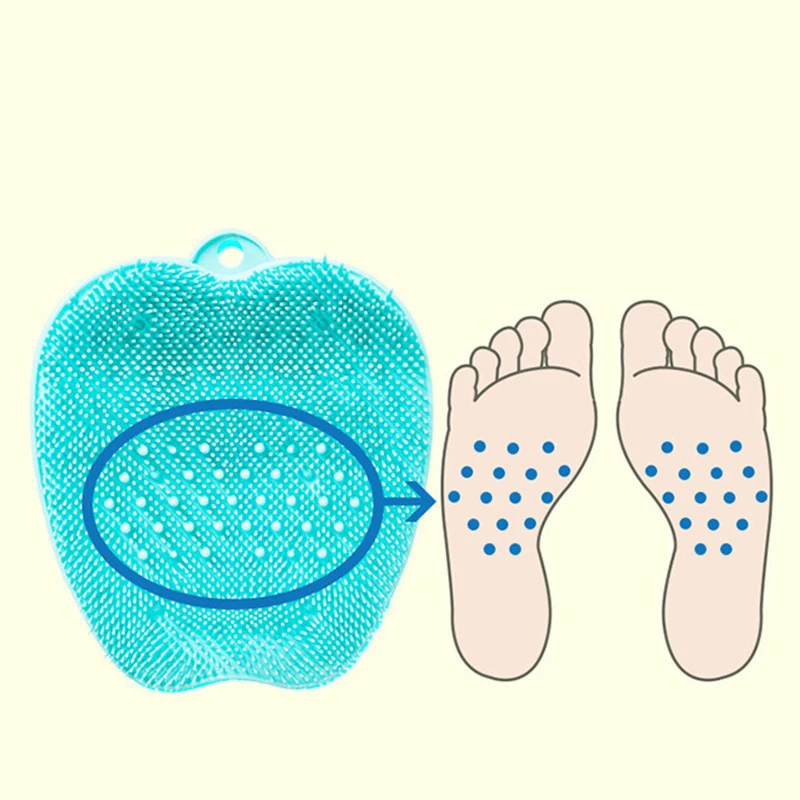 

Shower Foot Scrubber Cleaner Massager With Non-Slip Suction Cups And Soft,Exfoliation, Acupressure Mat