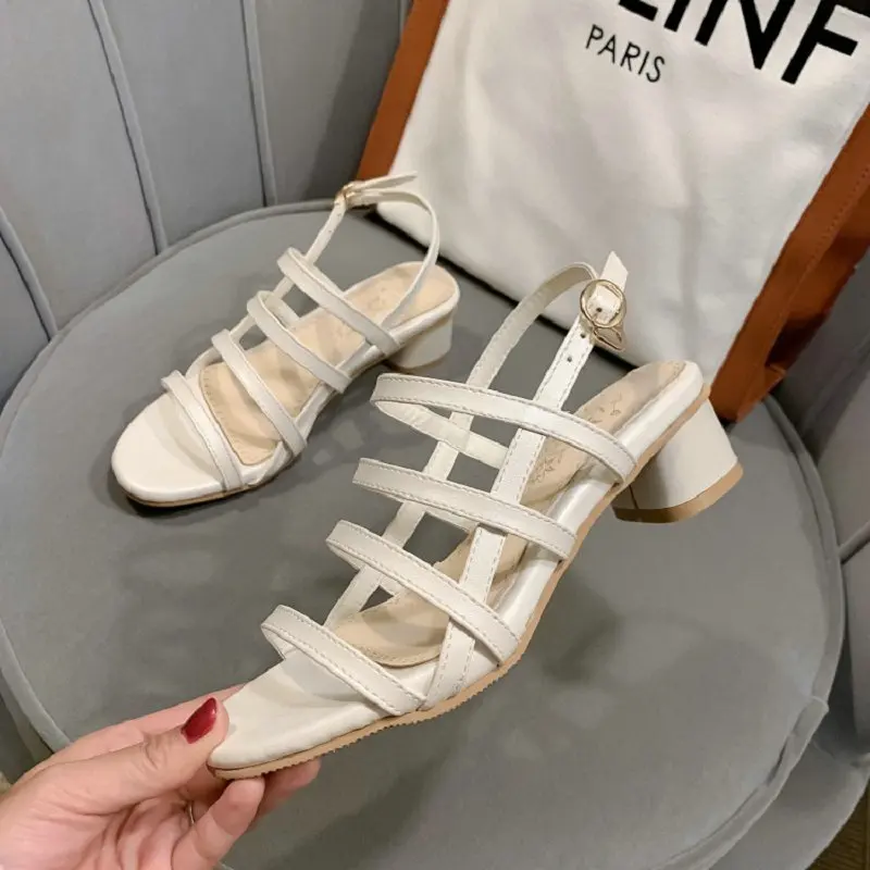 Женские повседневные босоножки ZawsThia на среднем массивном каблуке с пряжкой