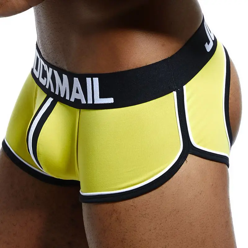 Мужское нижнее белье jockmail хлопковые трусы-боксеры с открытой спиной для геев