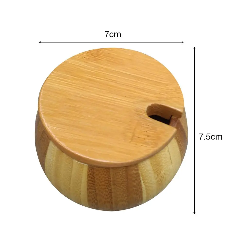 Креативная бамбуковая банка для специй кухонная бутылка приправ хранения