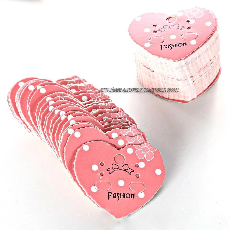 100 шт. модная бумага сделай сам ювелирный дисплей открытка серьги упаковка карта