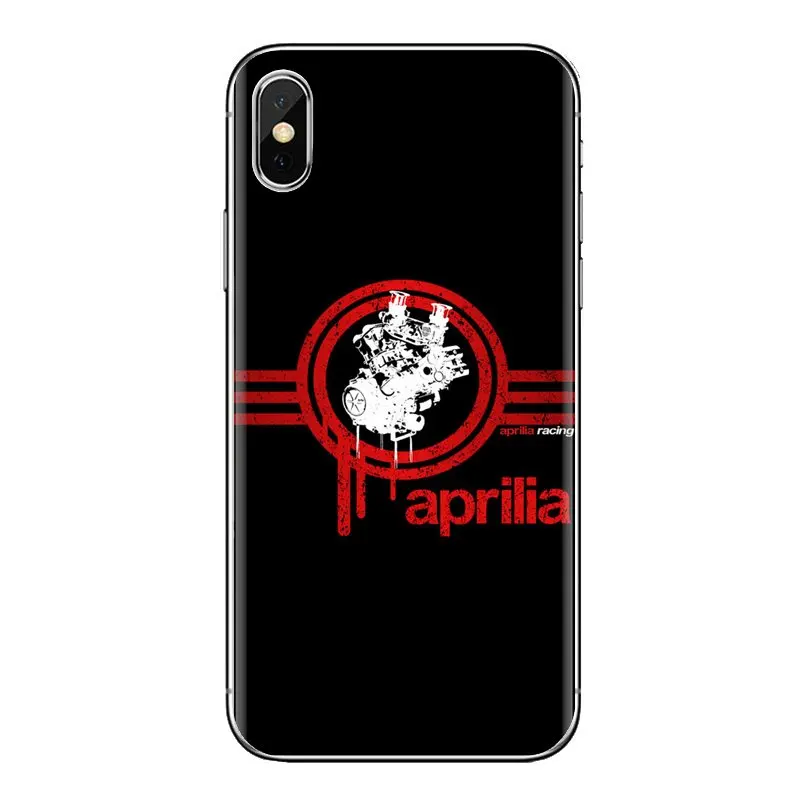 Чехлы для телефонов Aprilia Racing Мотоцикл логотип iPhone XS Max XR X 4 4s 5 5S 5C SE 6 6S 7 8 Plus samsung Galaxy