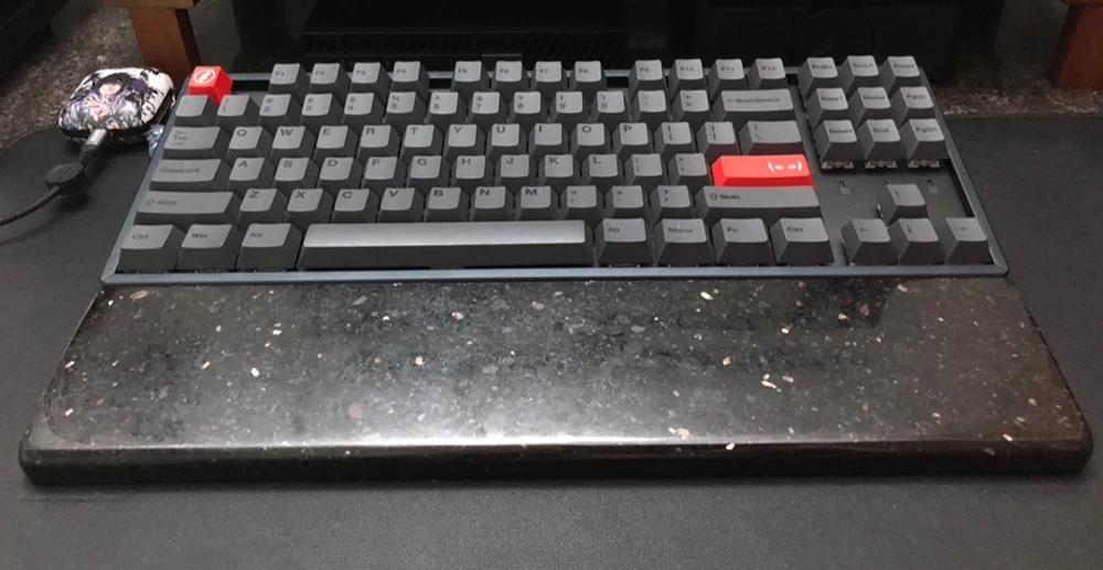 Natural Marble Material Hand Wrist Rest Pad For Capacitance Mechanical Keyboard 60 68 87 96 980 104 Black Starry Tray | Компьютеры и