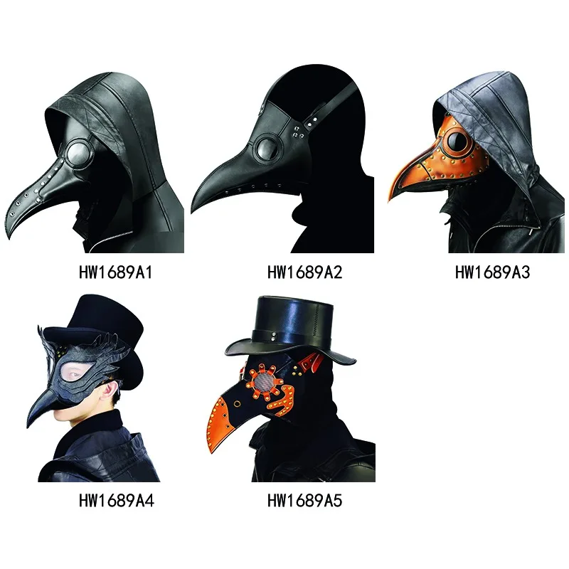 Маска в стиле стимпанк для Хэллоуина маска с длинным носом клювом ретро Косплей