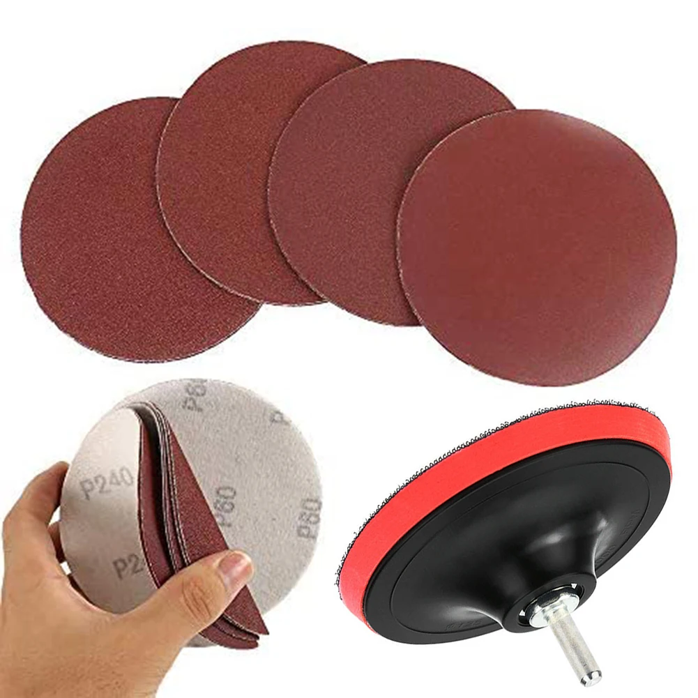 

80 grit sandpaper: Medium Sanding Discs 80 Grit Sandpaper Alumina Rubber 125mm/5 inch 10mm Drill adaptor