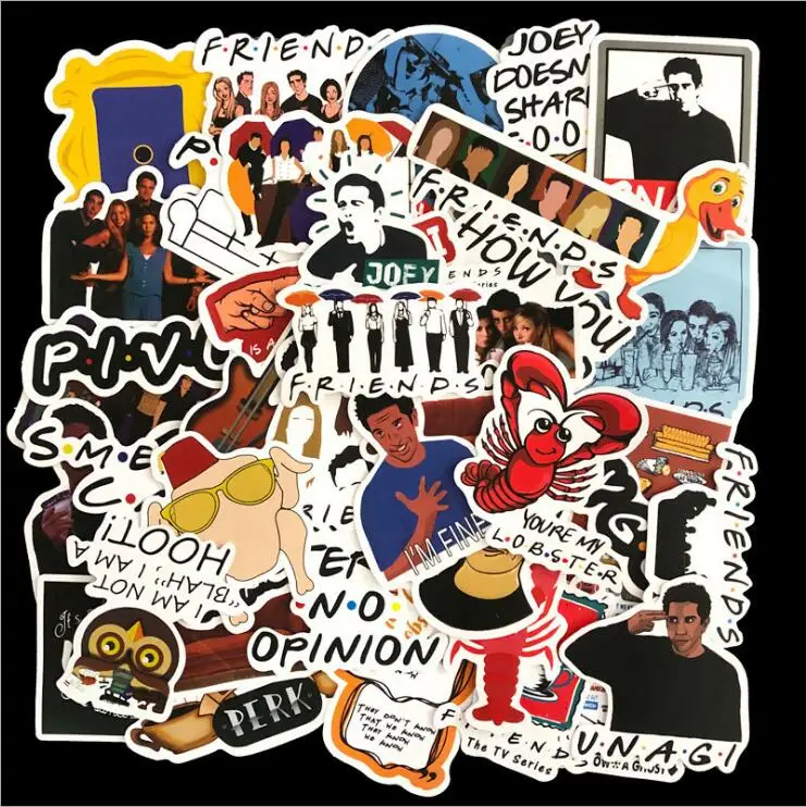 50 шт. новинка американский драма друзья электрический автомобиль багаж чехол