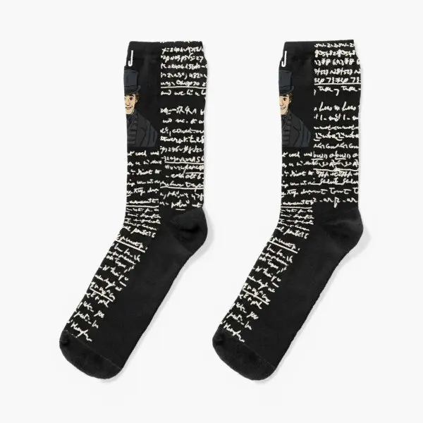 

Anne Lister Code Crew Socks Girls Mens Breathable Black Comfortable Pattern Best Women Ladies Short Funny Cotton Sports Unisex