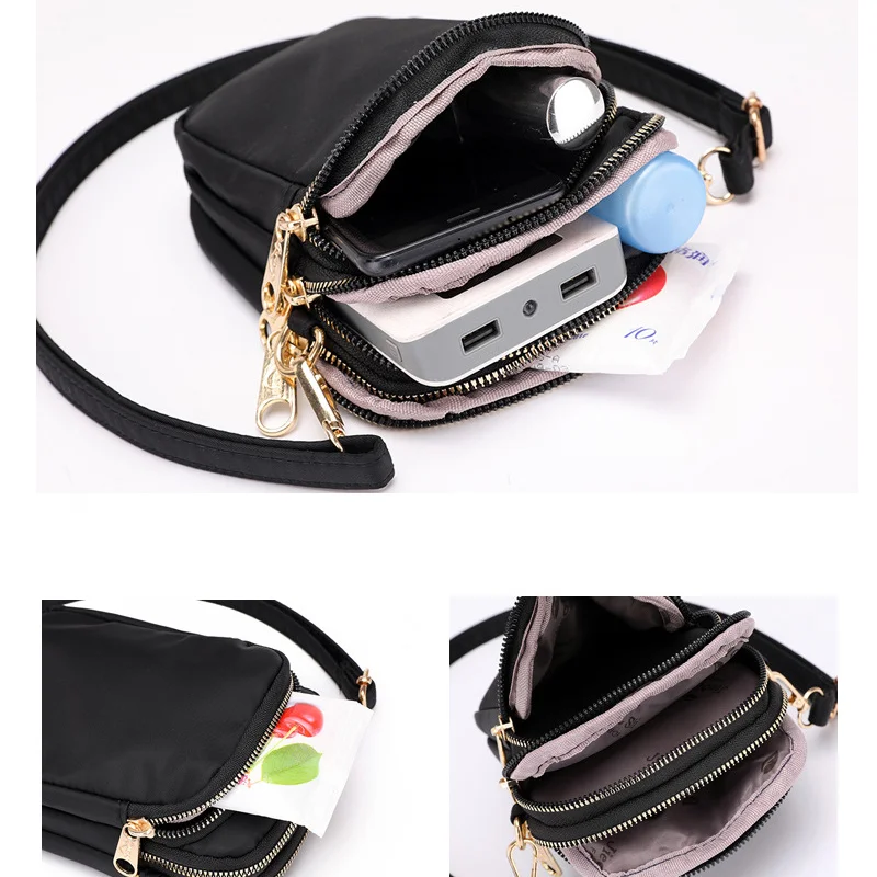 

Women Mini Cross-body Cell Phone Shoulder Bag Pouch Case Handbag Purse Waterproof Nylon d88