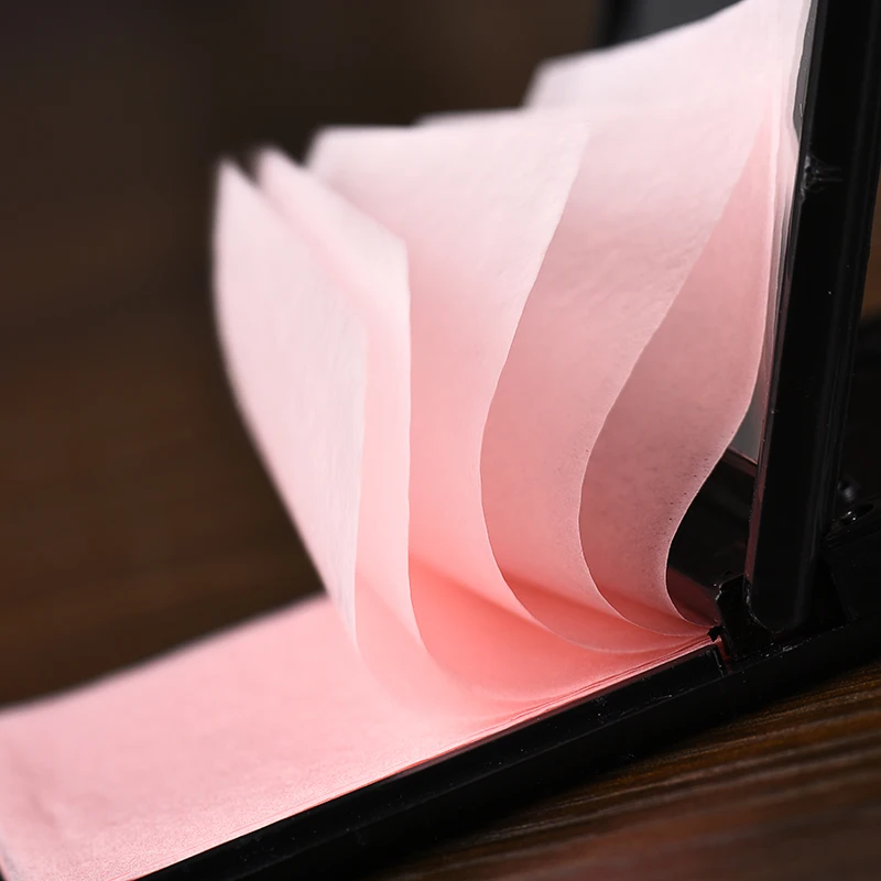 50 шт. маслопоглощающие листы с черно белым зеркалом|Зеркала для макияжа| |