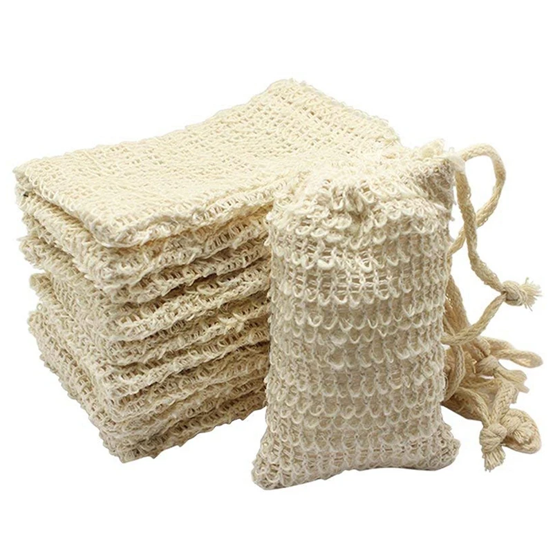 

Promotion! 30 Pack Natural Sisal Soap Bag Exfoliating Soap Saver Pouch Holder