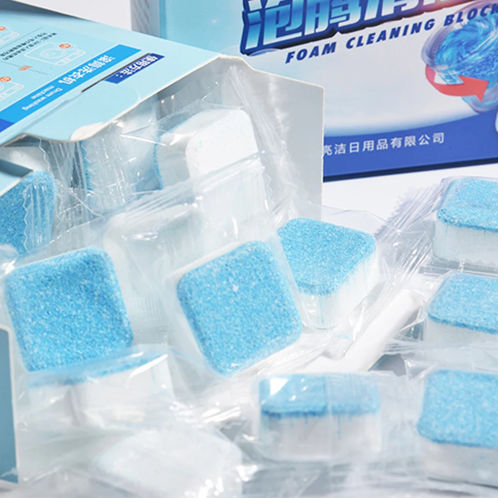 

10Pcs Washing Machine Cleaner Washer Cleaning Washing Machine Cleaner Laundry Soap Detergent Effervescent Tablet Washer Cleaner