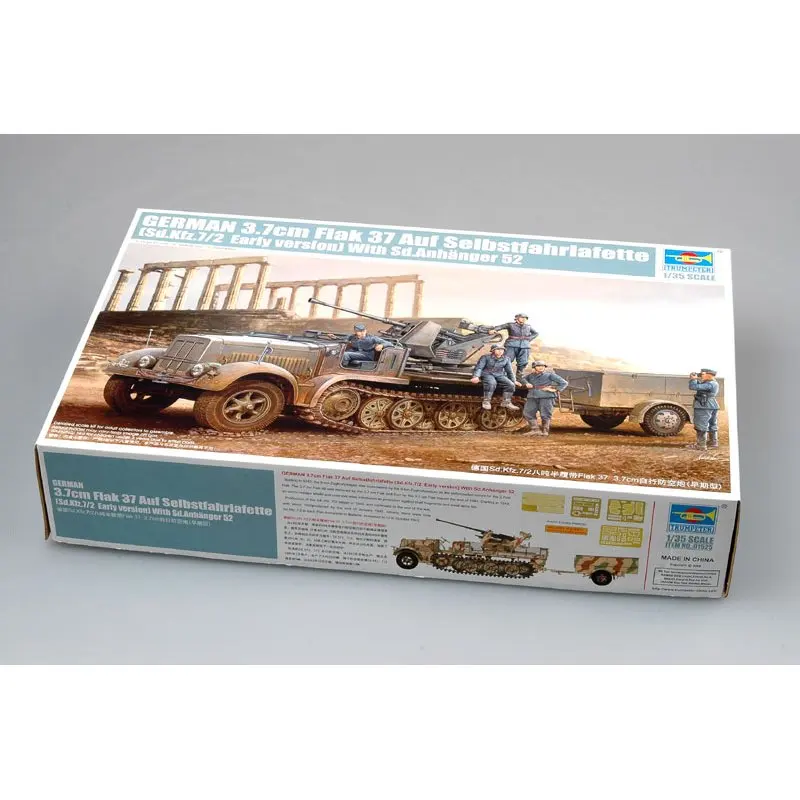 Trumpeter 01525 1/35 немецкий 3 7 см Flak 37 на Selbstfahrlafette (ранняя версия)-набор моделей в