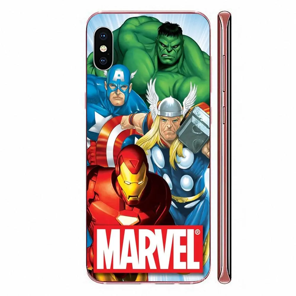 Marvel Superheroes Diy Colorful Printing Tpu For Xiaomi Mi3 Mi4 Mi4C Mi4i Mi5 Mi 5S 5X 6 6X 8 SE Pro Lite A1 Max Mix 2 Note 3 4 | Мобильные