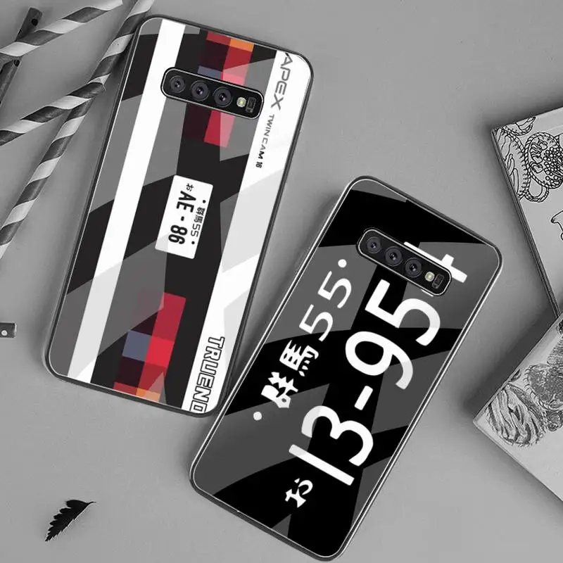 

Japan Classic Comic Initial D JDM AE86 Phone Case Tempered Glass For Samsung S20 Plus S7 S8 S9 S10 Plus Note 8 9 10 Plus