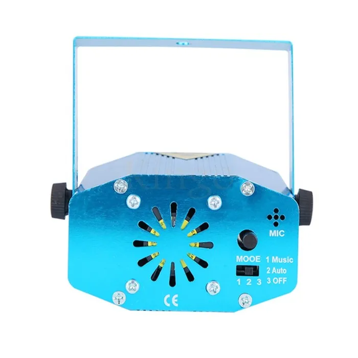 Лампа светодиодная RGB с дистанционным управлением 3 Вт эффектом волны|laser projector|dj