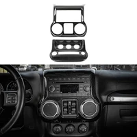 Central Control Air Conditioning Switch Panel Decoration Cover Trim for Jeep Wrangler JK 2011-2017 2/4-Doors Car Accessory ABS