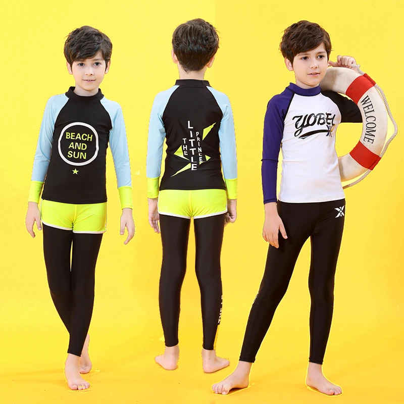 Купальник с длинным рукавом и разрезом для маленьких детей пляжный костюм