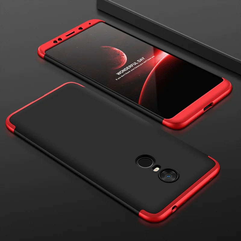 Чехол GKK для Xiaomi Redmi 5 Plus 360 Защита всего корпуса противоударный 3 в 1 жесткий