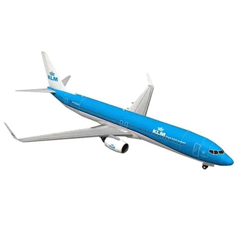 Бумажная 3d-модель самолета 1:100 Боинг 737 самолёт голландские авиалинии игрушки