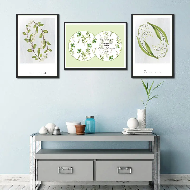 

Plant Natural Canvas Painting Branches and Leaves Flowers Home Decoration Posters and Prints Wall Pictures for Living Room Decor