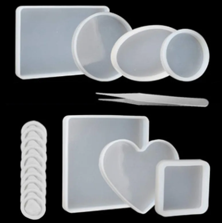 10 Styles Epoxy Casting Molds Set Silicone UV Tools kits Resin For Jewelry making DIY Earring Findings |