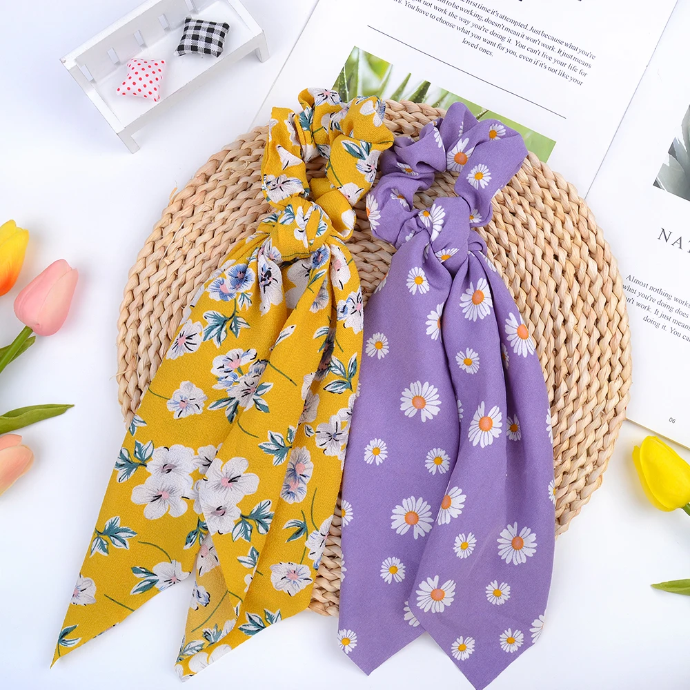 Лидер продаж Милая ромашка длинное шифоновое платье с лентой обтянутая тканью