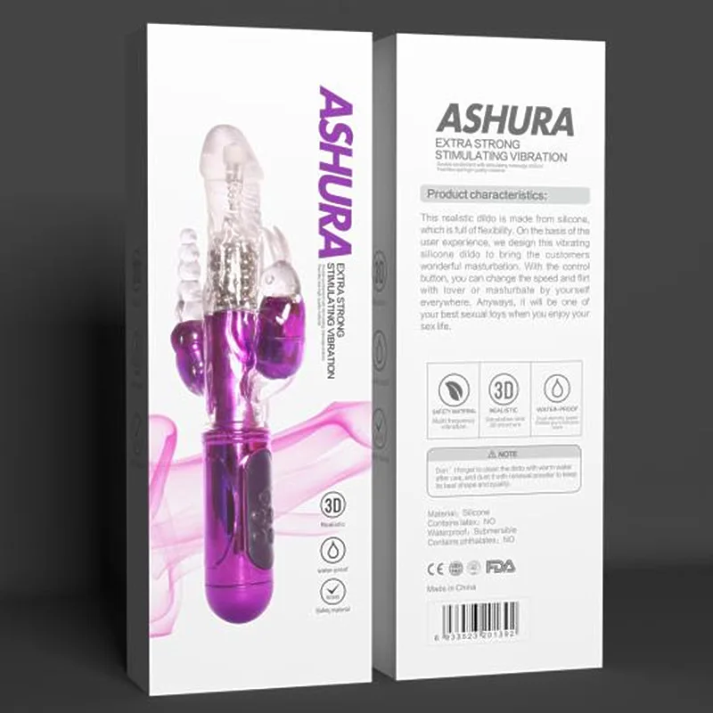 Массажер с тремя головками вращающийся стержень из бисера для взрослых