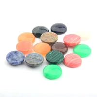 10 pcs natural stones cabochon agates round no hole for jewelry making jewelry accessories beads supplies